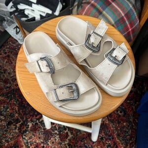 American Eagle Buckle Sandals